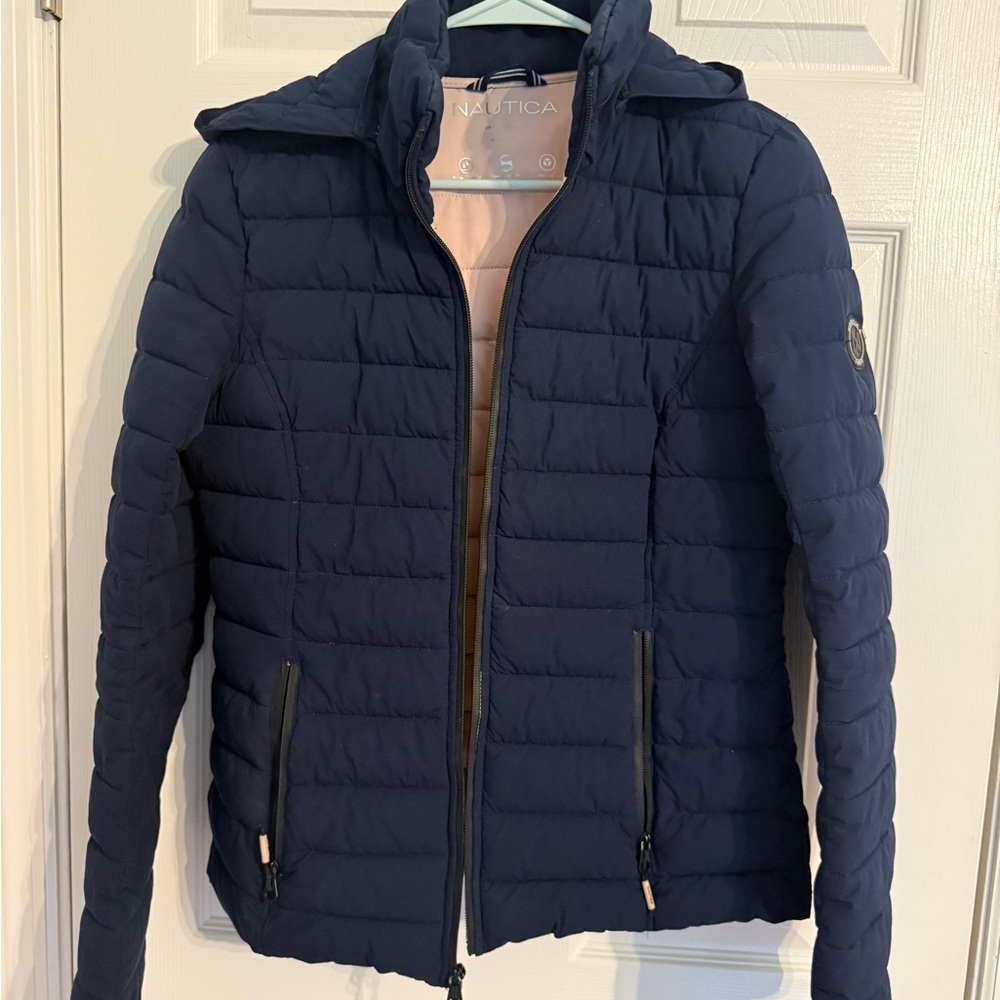 Nautica Women’s Dark Blue Puffer Jacket